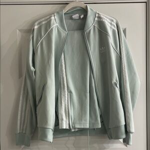 Adidas Women's Light Green Track Set